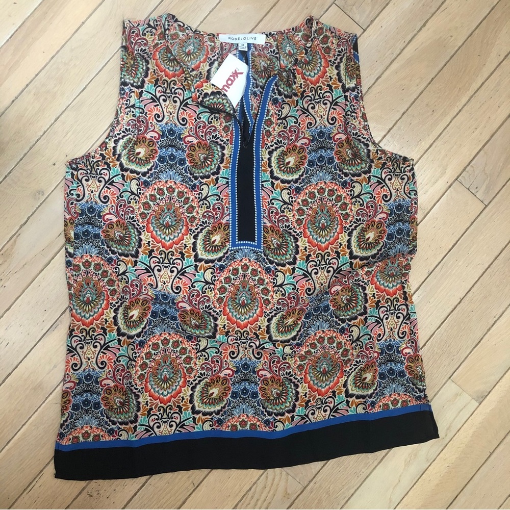 Rose & Olive Tank Top